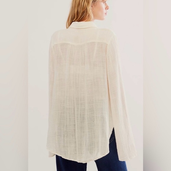 Free People Mila Buttondown Shirt - Picture 5 of 12